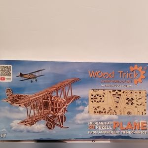 Wood Trick 3D Plane Puzzle Model